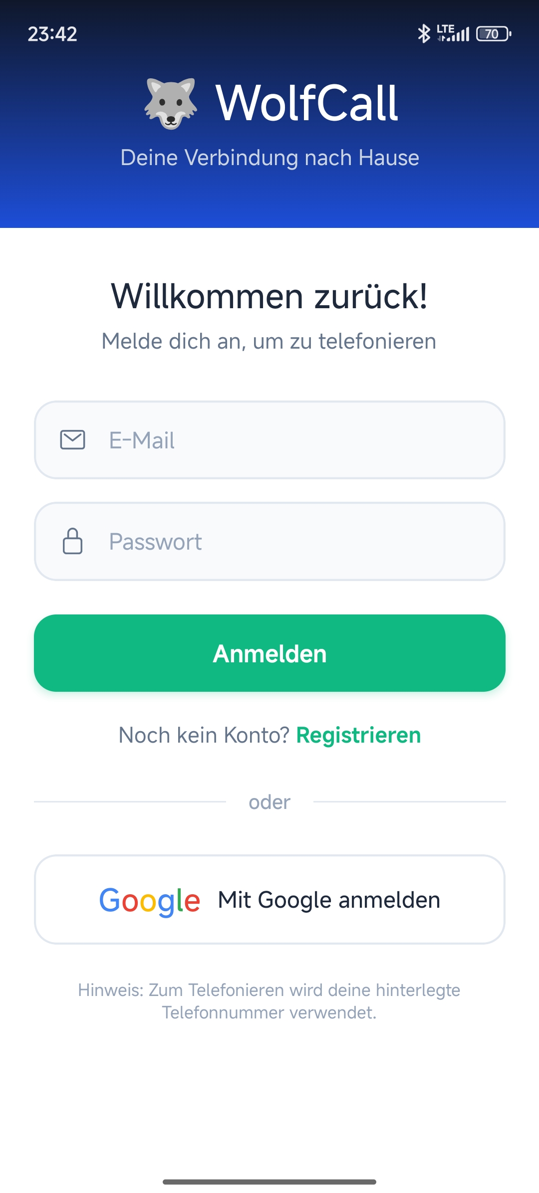 WolfCall Login
